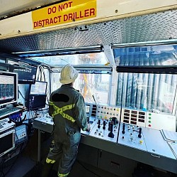 standby professional drillers overseeing production